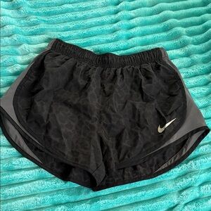 Nike Women's Black and Gray Athletic Shorts